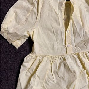 Yellow Button-Up Dress